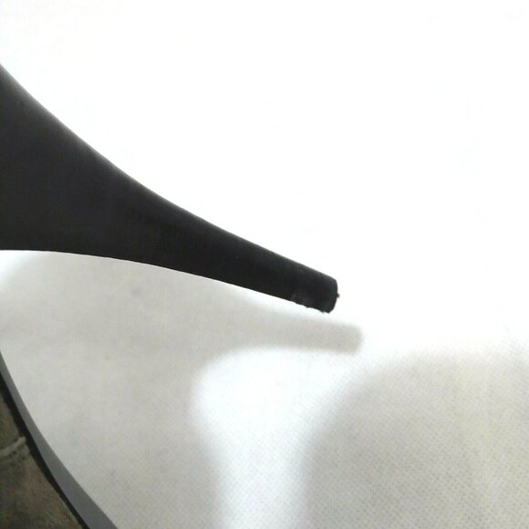 Guess Obstacle Suede Ankle Bootie Heels Women Size 9.5 M Gray Leather Zippered - Picture 10 of 11